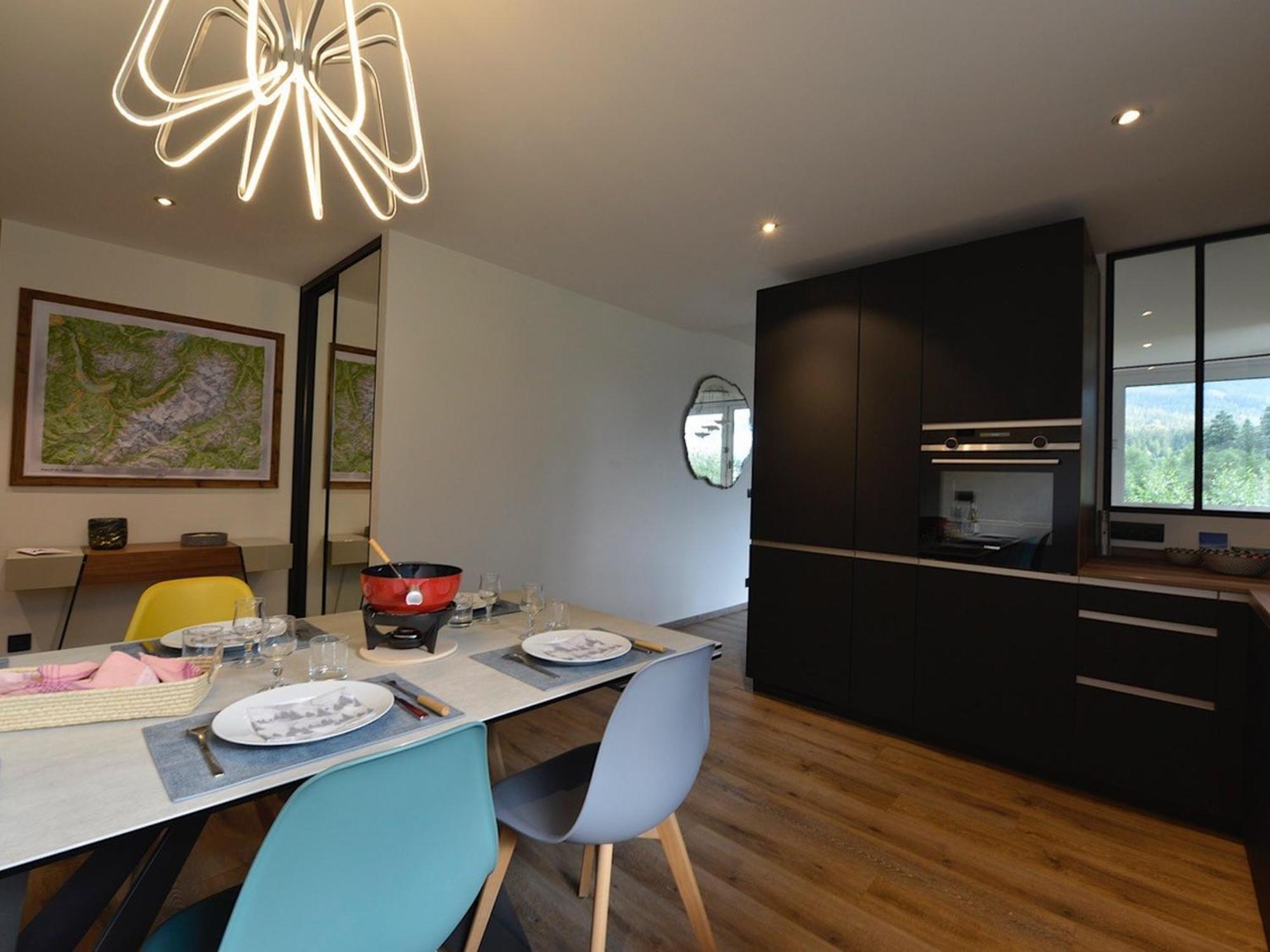 霞慕尼T4 Renove Avec Vue Mont-Blanc, 4 Etoiles, Proche Centre, Parking - Fr-1-507-62公寓 外观 照片